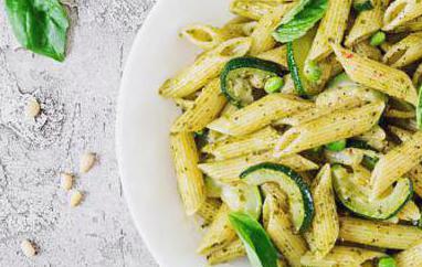 Penne with Zucchini sauce